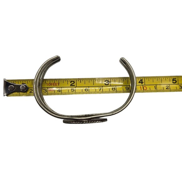 Vintage Abalone Shell Beach Scene Bracelet Palm tree Ocean Seagull Bird - Picture 3 of 12